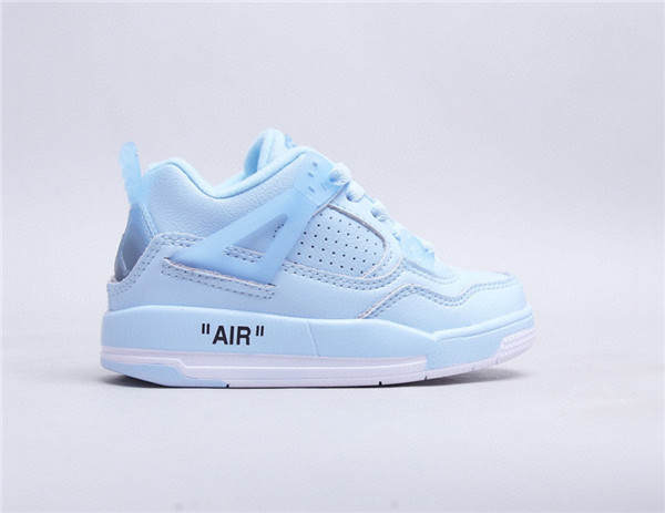 Youth Running weapon Super Quality Air Jordan 4 Blue Shoes 027